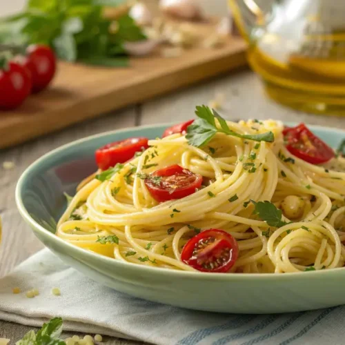 Aglio Olio mit Tomaten & Zitrone – Frische Pasta-Variante für den Sommer
