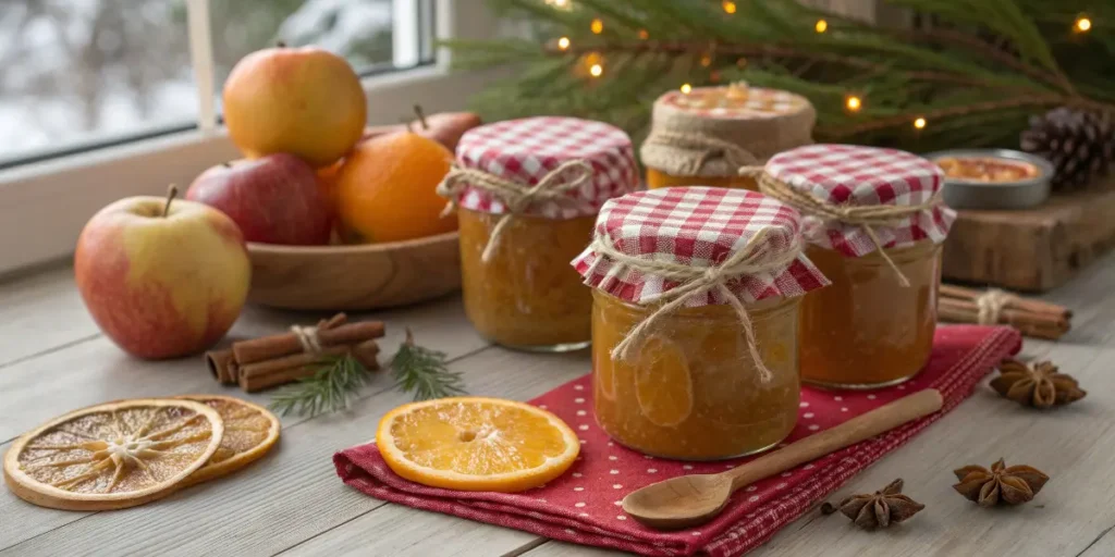 Weihnachtliche Apfelmarmelade mit Orange – Festlicher Brotaufstrich