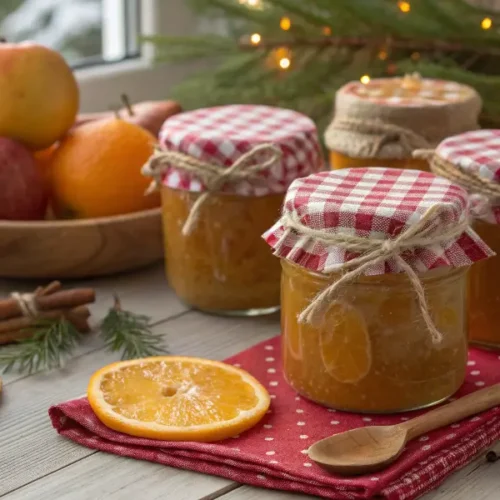 Weihnachtliche Apfelmarmelade mit Orange – Festlicher Brotaufstrich