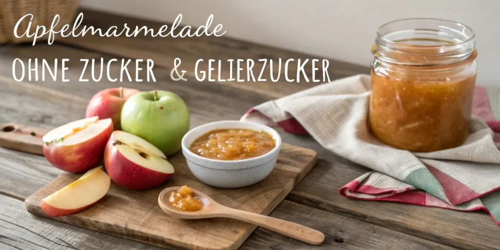 Apfelmarmelade ohne Zucker & Gelierzucker