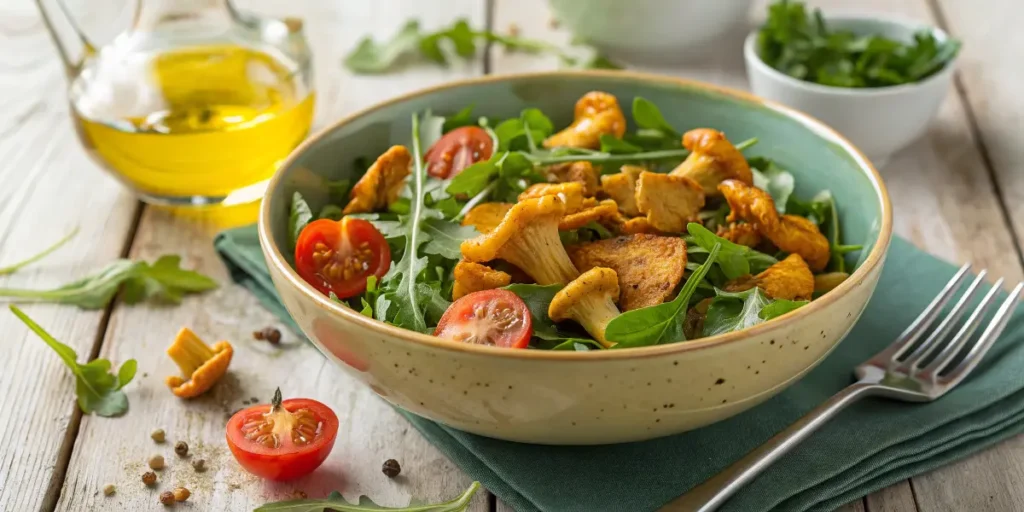 Gesunder Eierschwammerl Salat