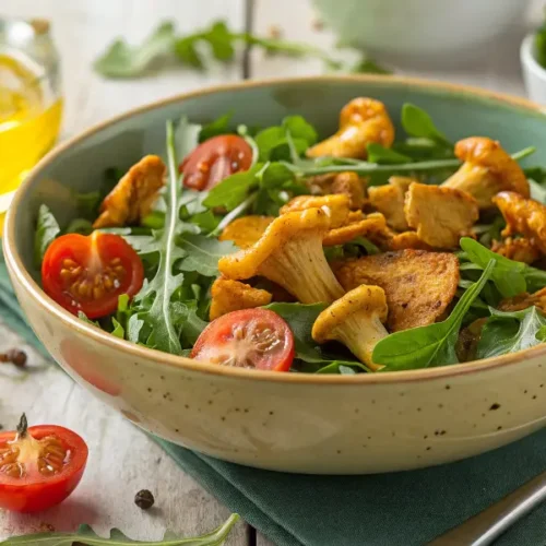 Gesunder Eierschwammerl Salat