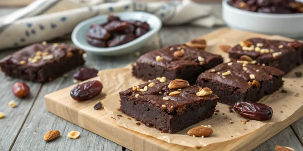 Vegane Brownies mit Datteln