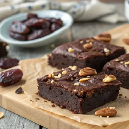 Vegane Brownies mit Datteln