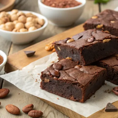 Proteinreiche vegane Brownies mit Bohnen oder Kidneybohnen
