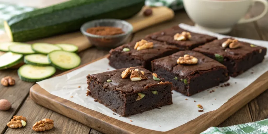 Zucchini Brownies vegan