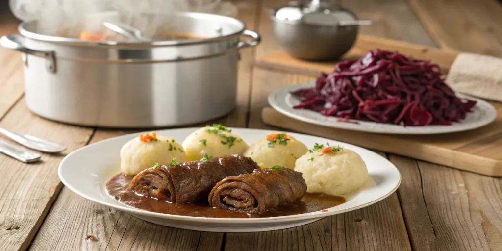 Rindsrouladen im Dampfgarer