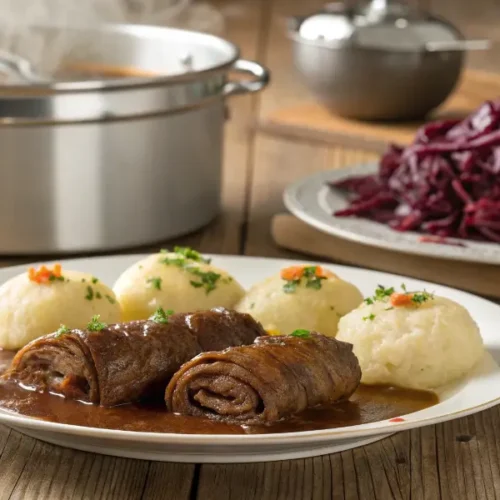 Rindsrouladen im Dampfgarer