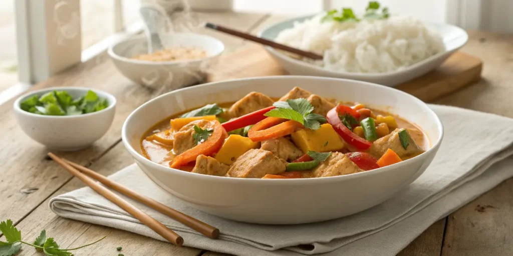 Asiatisches Curry Geschnetzeltes Rezept Schwein