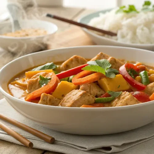 Asiatisches Curry Geschnetzeltes Rezept Schwein