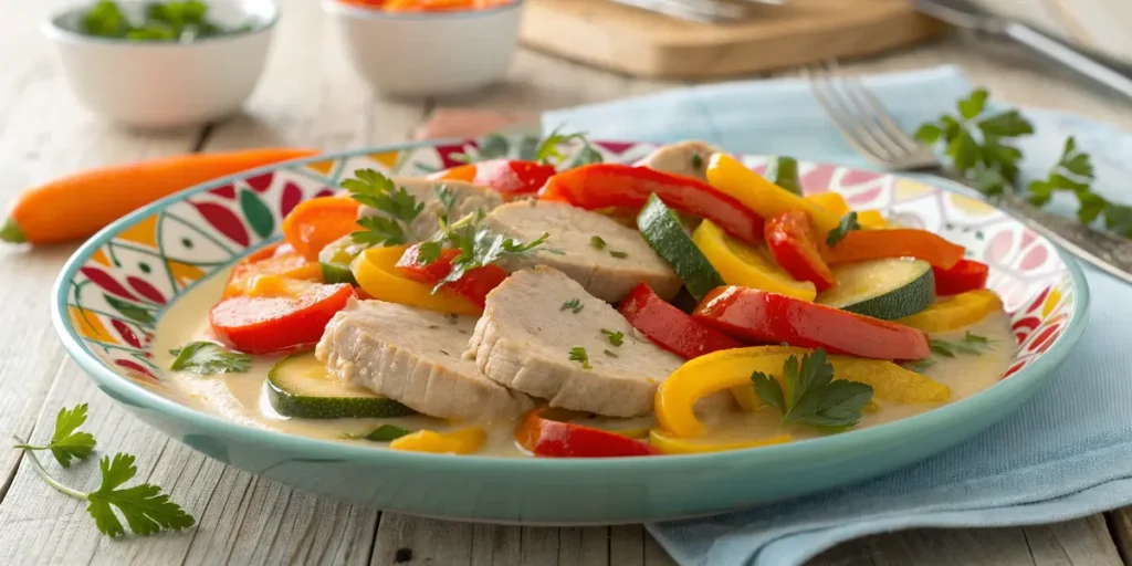 Geschnetzeltes Rezept Schwein mit Paprika & Gemüse