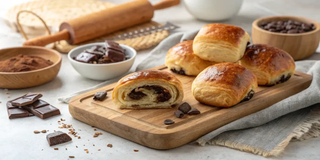 Schokobrötchen Rezept mit Blätterteig