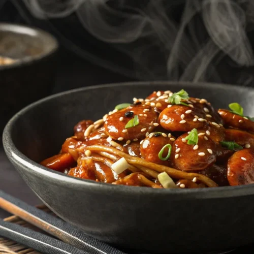 Scharfes Enoki Pilze Rezept mit Soße