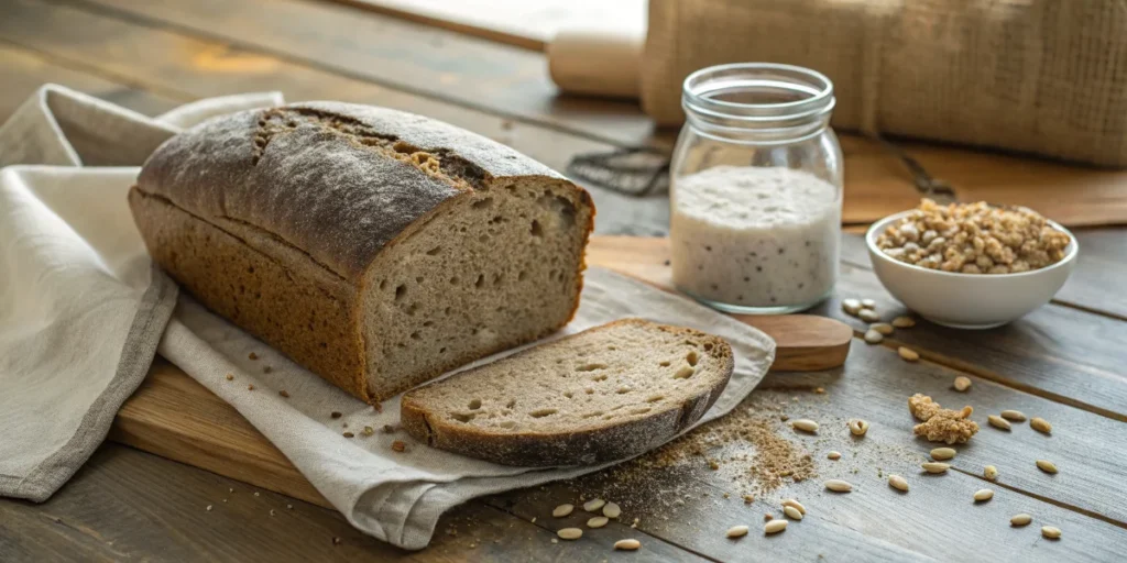 Buchweizenbrot Rezept mit Sauerteig für saftiges Brot