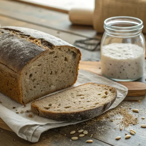 Buchweizenbrot Rezept mit Sauerteig für saftiges Brot