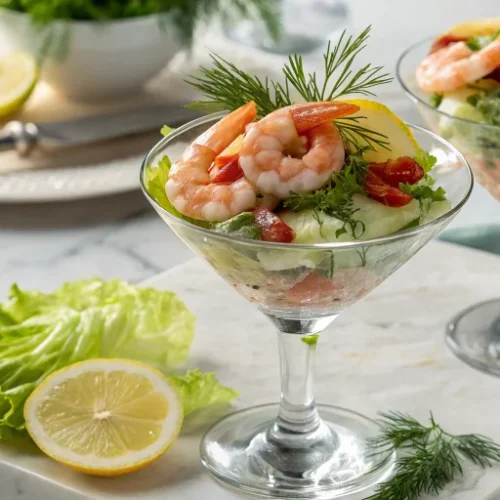 Klassischer Krabbencocktail