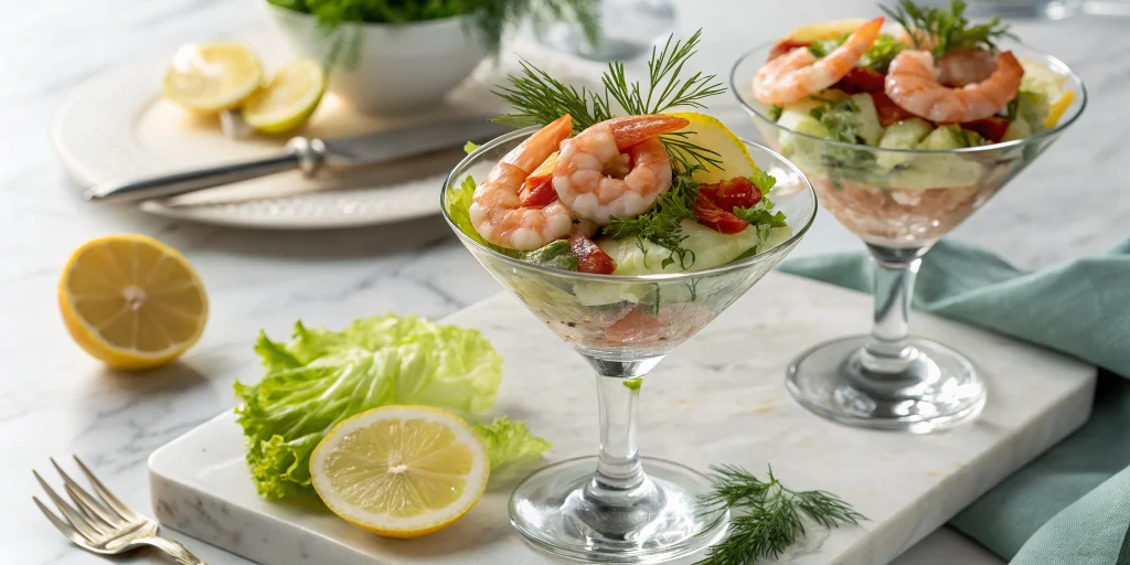 Klassischer Krabbencocktail