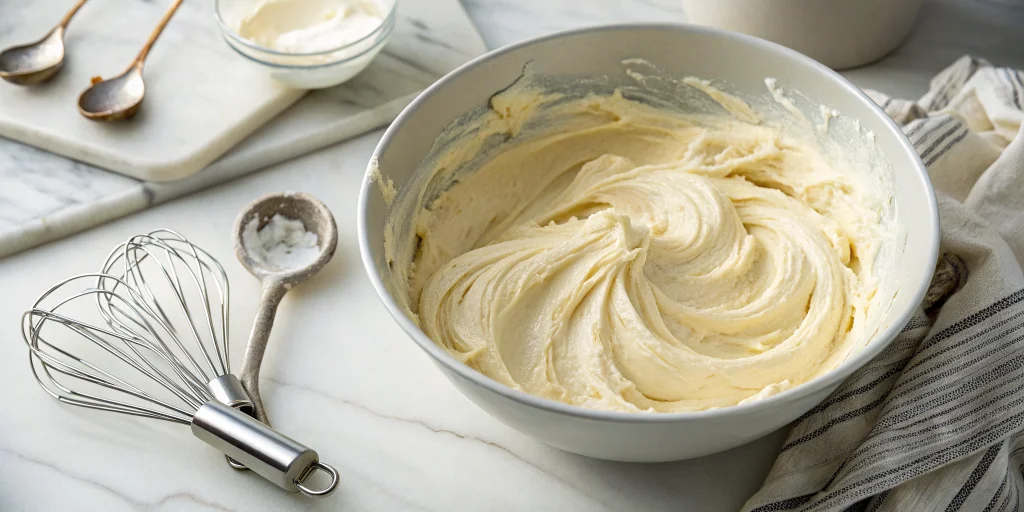 Cremige Vanille Buttercreme Tortenfüllung