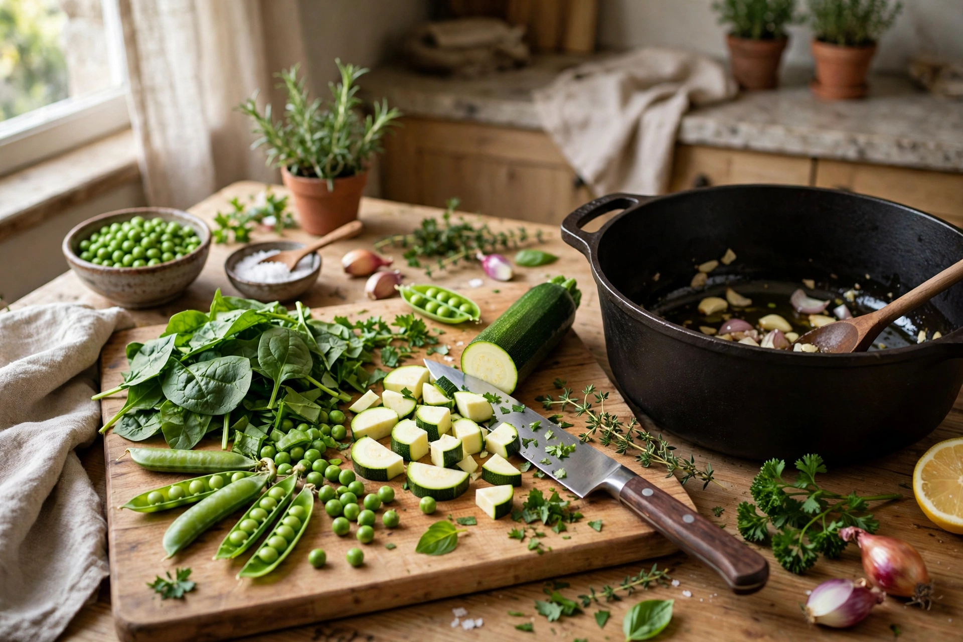 Grüne Suppe Rezept – Zubereitung von grünen Suppen mit frischem Gemüse