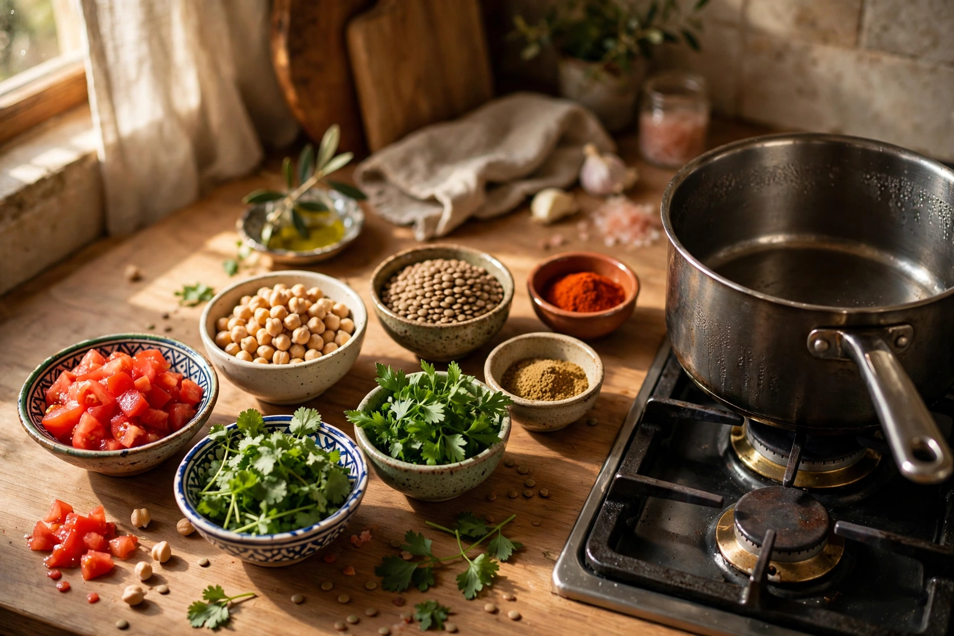 Marokkanische Suppe Rezept – Zutaten und Gewürze für marokkanische Suppen in der Küche