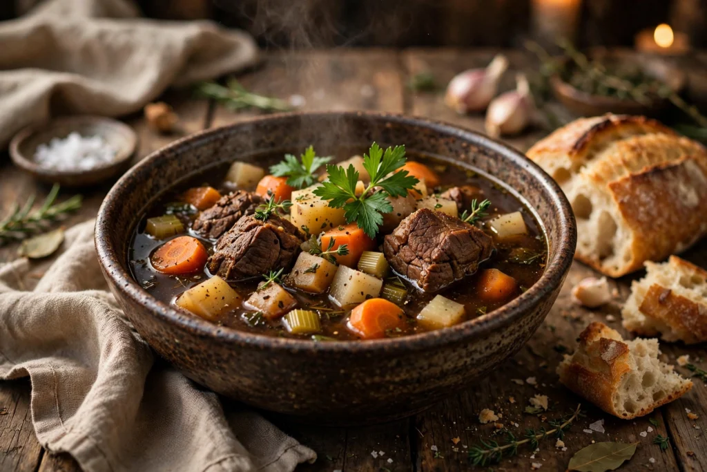 Wildschwein Suppe Rezept – Herzhaftes Wildschweinfleisch mit Wurzelgemüse