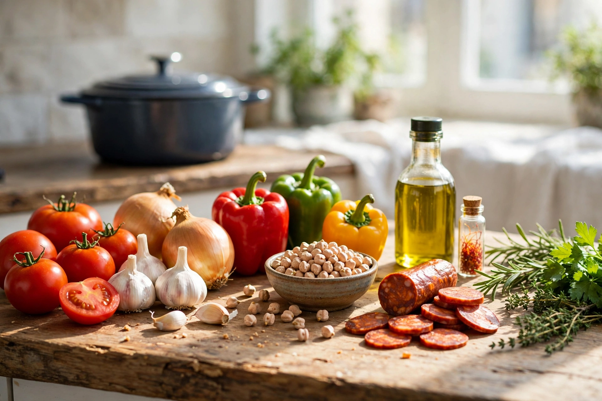 Spanische Suppe Rezept – Zutaten und Gewürze für spanische Suppen in der Küche